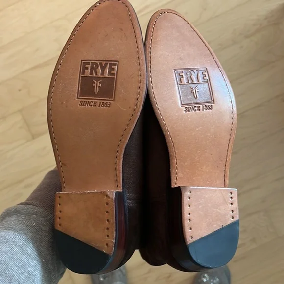 Frye suede tall riding boots stylish and never used y2k boots run 7in width. - Picture 3 of 13